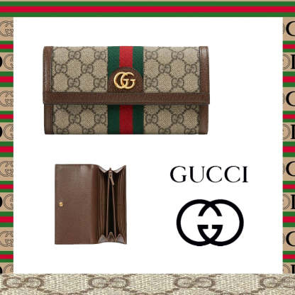 【国内即発】GUCCI オフィディア 2つ折り長財布 523153 8745