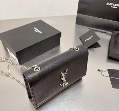 Saint Laurent◎Kate チェーンウォレット 695111BOW0J1000