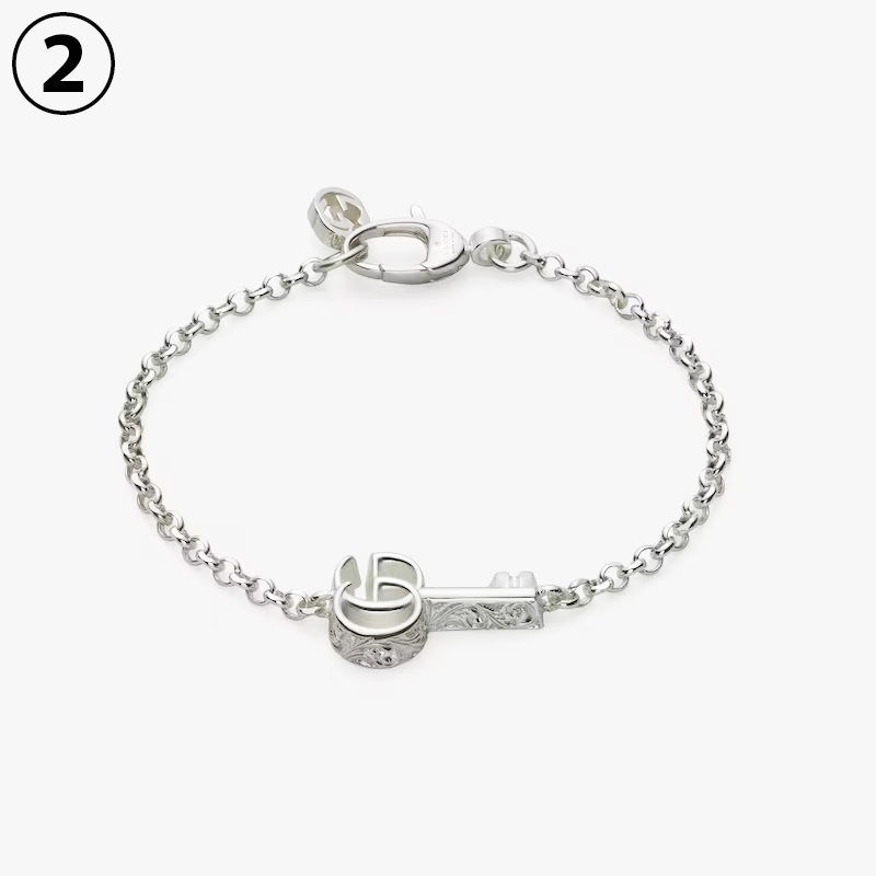 GUCCI ダブルG キー ブレスレット YBA632207001