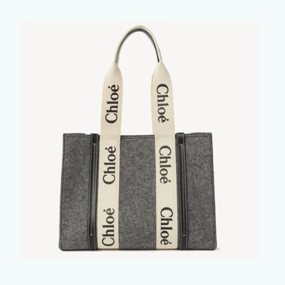 【Chloe】　WOODY　ミディアムトートバッグ
