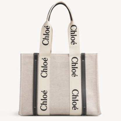 【Chloe】　WOODY　ミディアムトートバッグ
