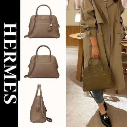 HERMES エルメス ボリード31 エトープ シルバー金具