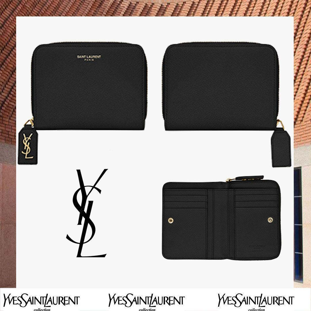 グレインレザーRIVE GAUCHE小さなジップ財布