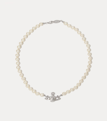 新作★vivienne westwood★MINI BAS RELIEF パールチョーカー