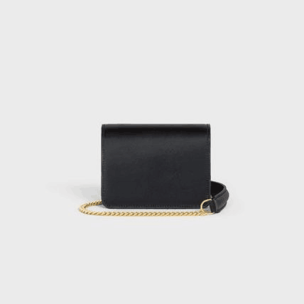 CELINE★CARD HOLDER WITH CUIR CHAIN