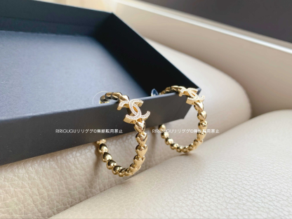 (シャネル)ABA269☆丸形CCロゴ ☆ピアス　ハート