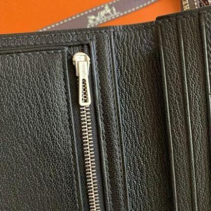 【 特別なオファー】【入手困難★超レア】エルメス Bearn べアン スフレ 長財布 黒