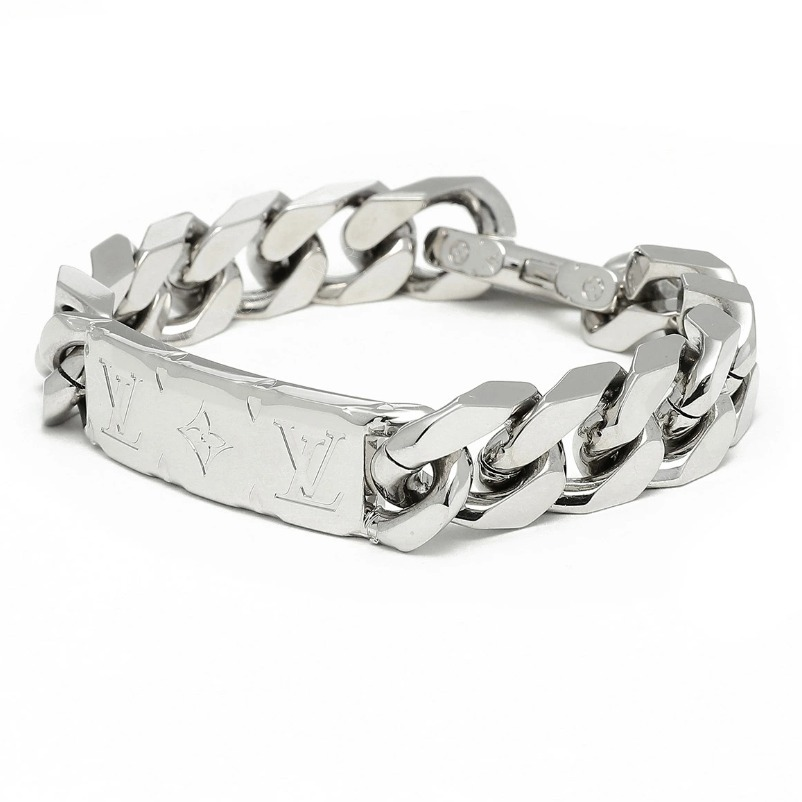 国内即発 Louis Vuitton LV チェーンブレスレット モノブラム