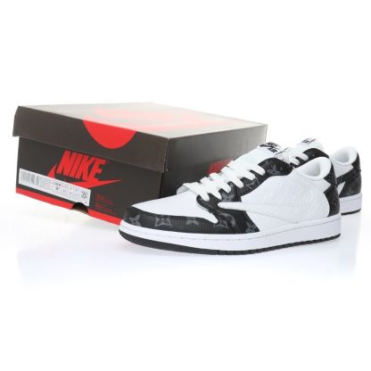 【日本未入荷】Louis Vuitton x Travis Scott x Nike Air Jordan 1 Low OG SP"Damier Azur/LV Monogram"【正規品】[代金引換]