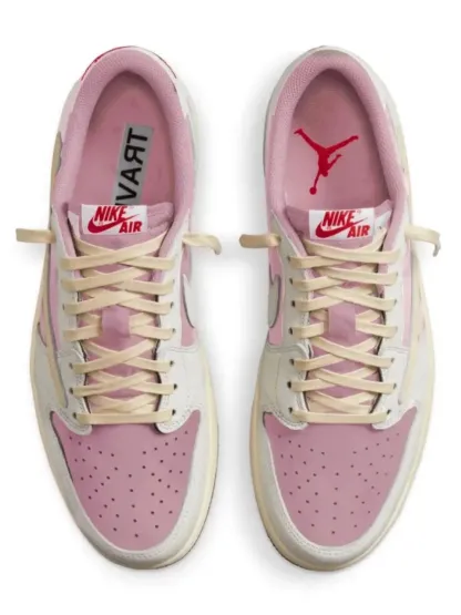 【新モデルも発売中】Travis Scott X Nike AJ1“pink”【送料無料 代金引換】