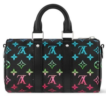 【カラフルグラデ モノグラム/黒】Louis Vuitton キーポル25B