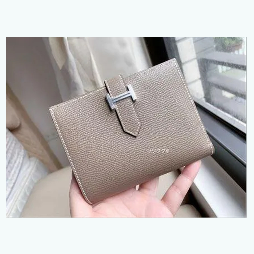 (エルメス)ベアン☆コンパクト財布☆エトープ/エトゥープ