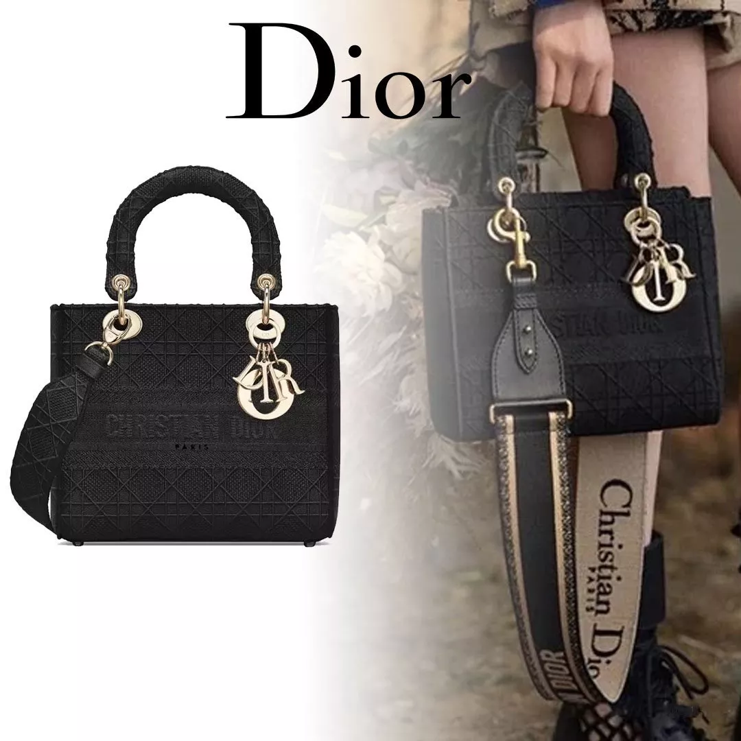 【Dior】“LADY D-LITE” “カナージュ” ミディアムバッグ 5色
