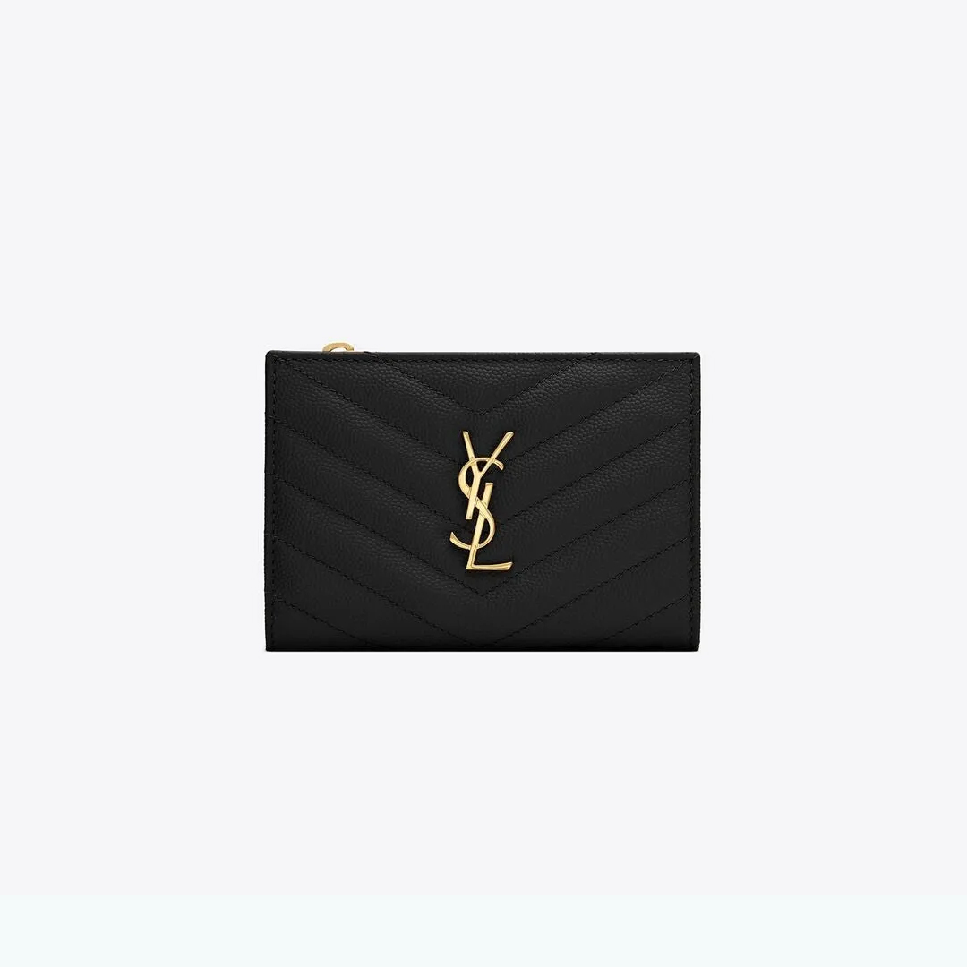 【VIPセール】SAINT LAURENT YSLロゴ 二つ折り財布
