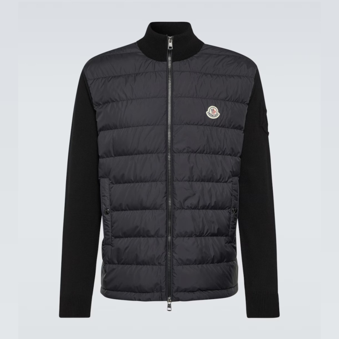 【MONCLER】ダウンパディング入り カーディガン