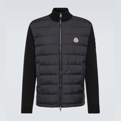 【MONCLER】ダウンパディング入り カーディガン