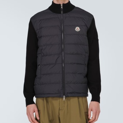 【MONCLER】ダウンパディング入り カーディガン