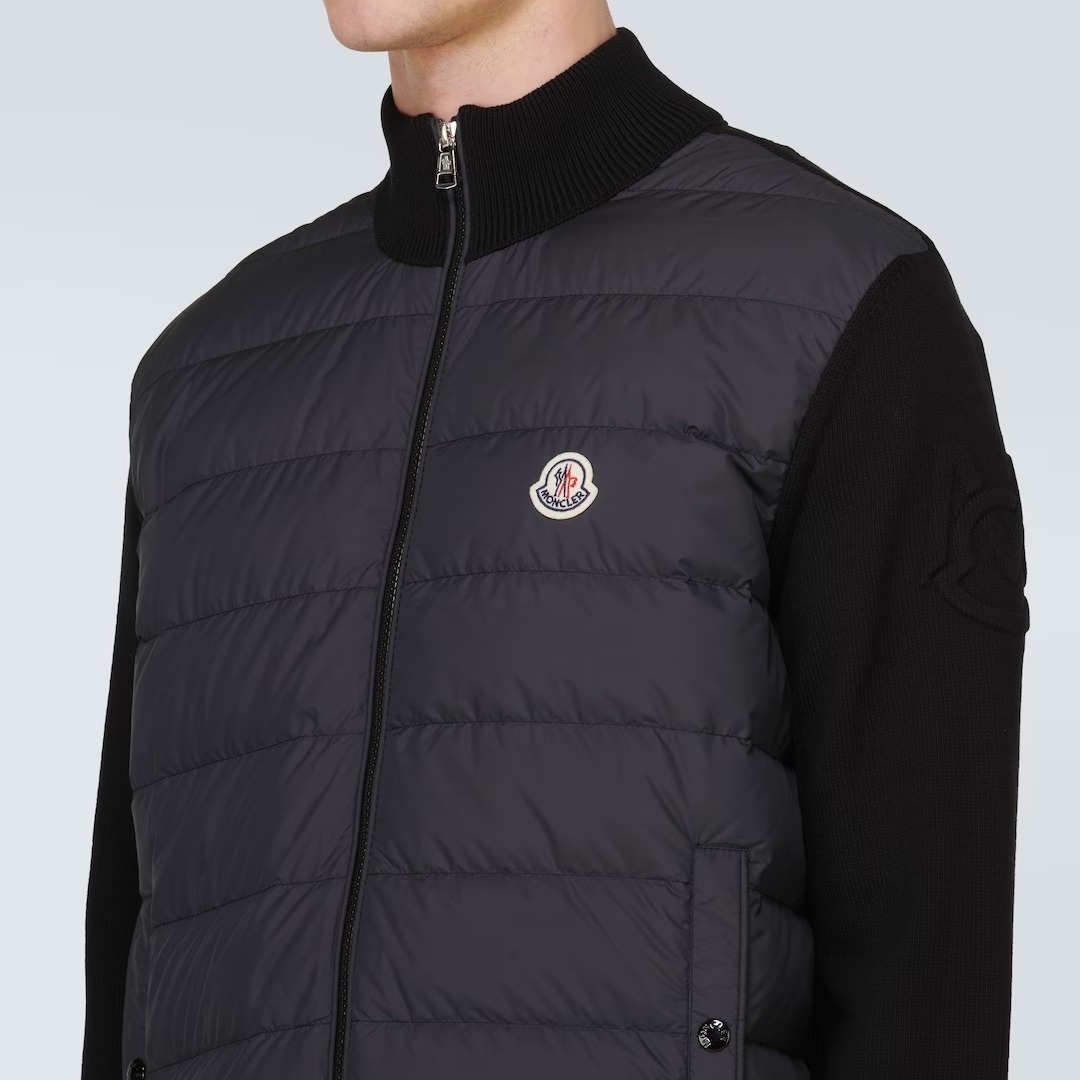 【MONCLER】ダウンパディング入り カーディガン