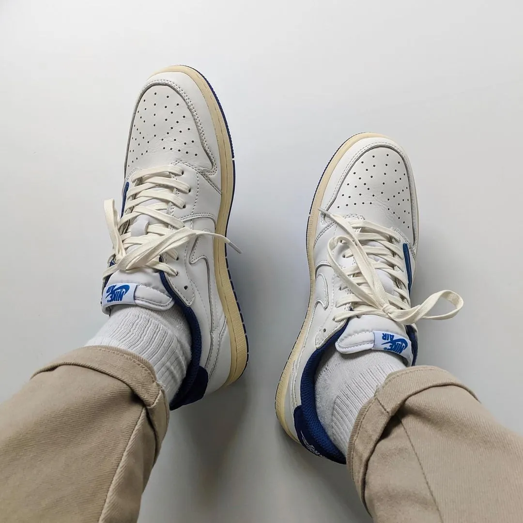 💥🔥2025年【日本限定・先行発売】【新商品発売】❤️A Second fragment x Travis Scott x Air Jordan 1 Low OG Rumored 【本物保証】【代金引換】