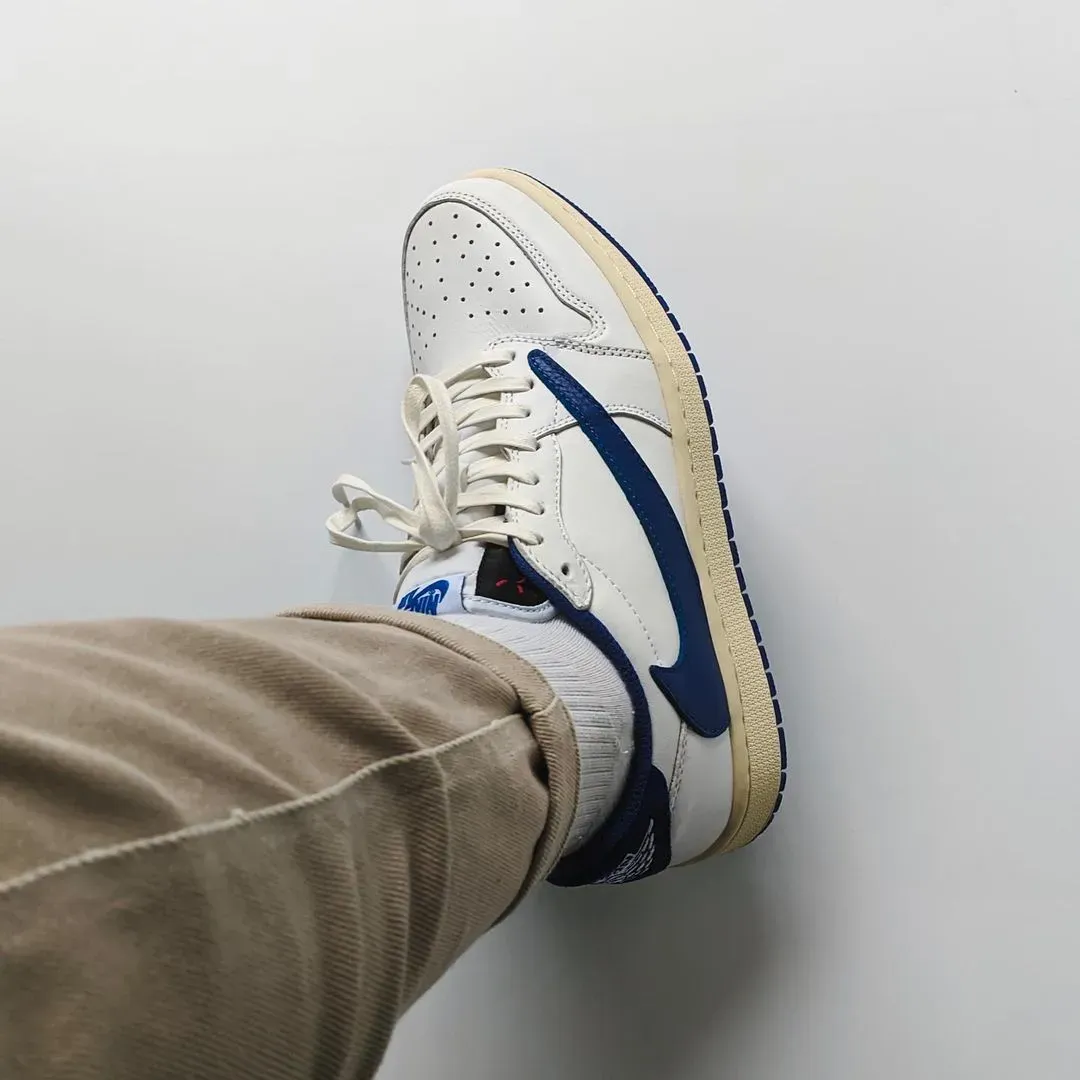 💥🔥2025年【日本限定・先行発売】【新商品発売】❤️A Second fragment x Travis Scott x Air Jordan 1 Low OG Rumored 【本物保証】【代金引換】