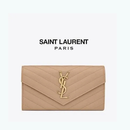 　モノグラム ラージ ロゴ ボタン開閉　長財布