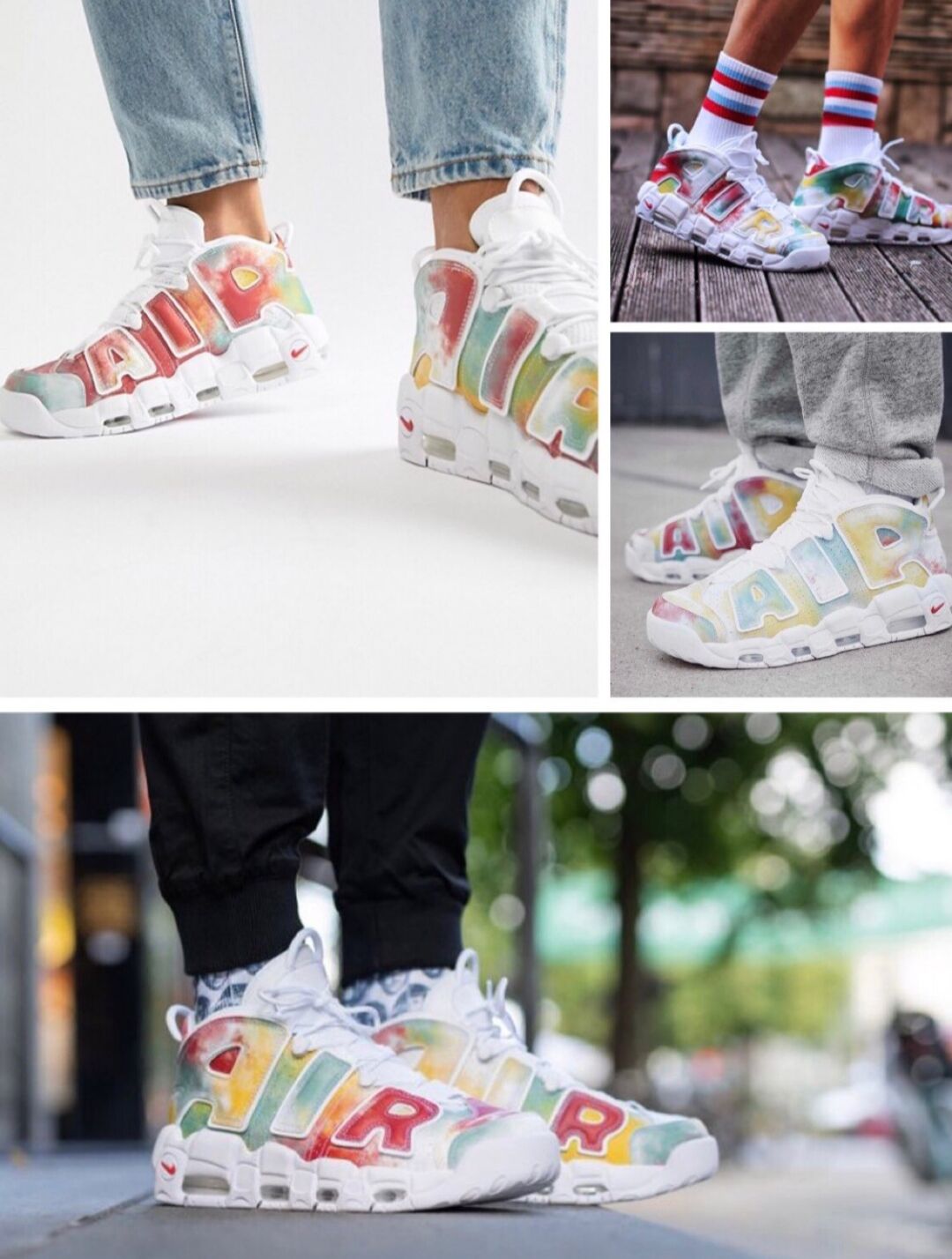 ナイキエアモアアップテンポ「96UK」絞り染めヨーロピアンリミテッド