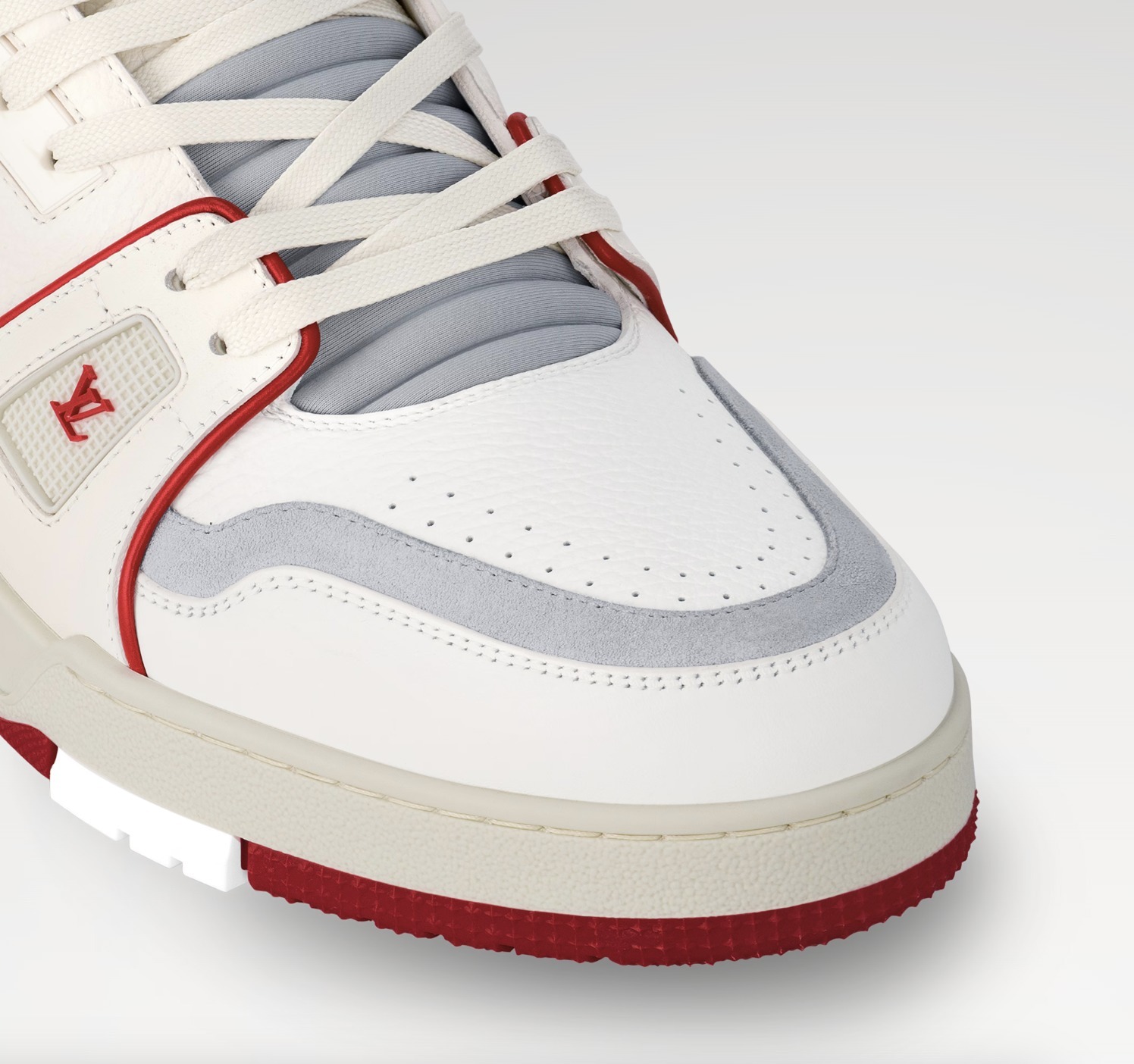 Louis Vuitton Trainer #54 Signature White Red 