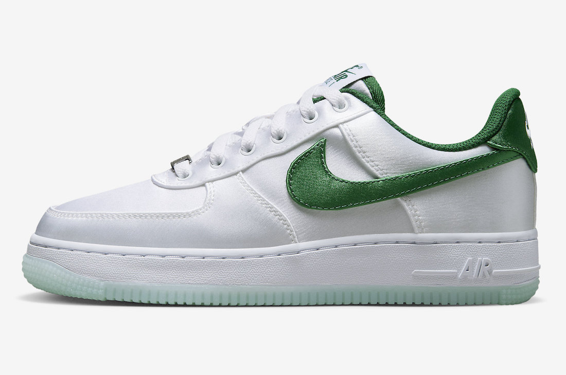 ◆送料無料◆大人気◆Nike Air Force 1 Low "Satin" White/Green◆正規品◆