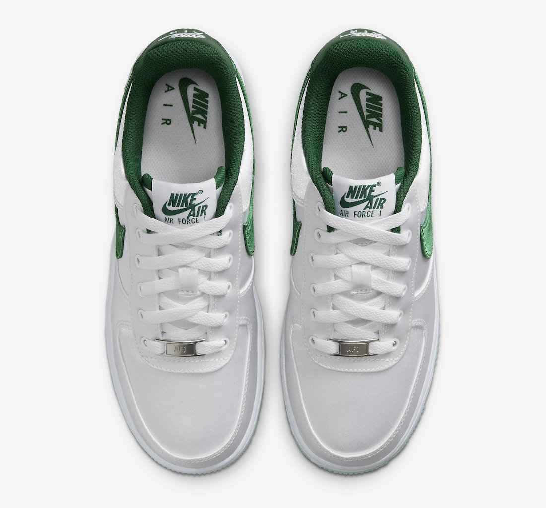 ◆送料無料◆大人気◆Nike Air Force 1 Low "Satin" White/Green◆正規品◆