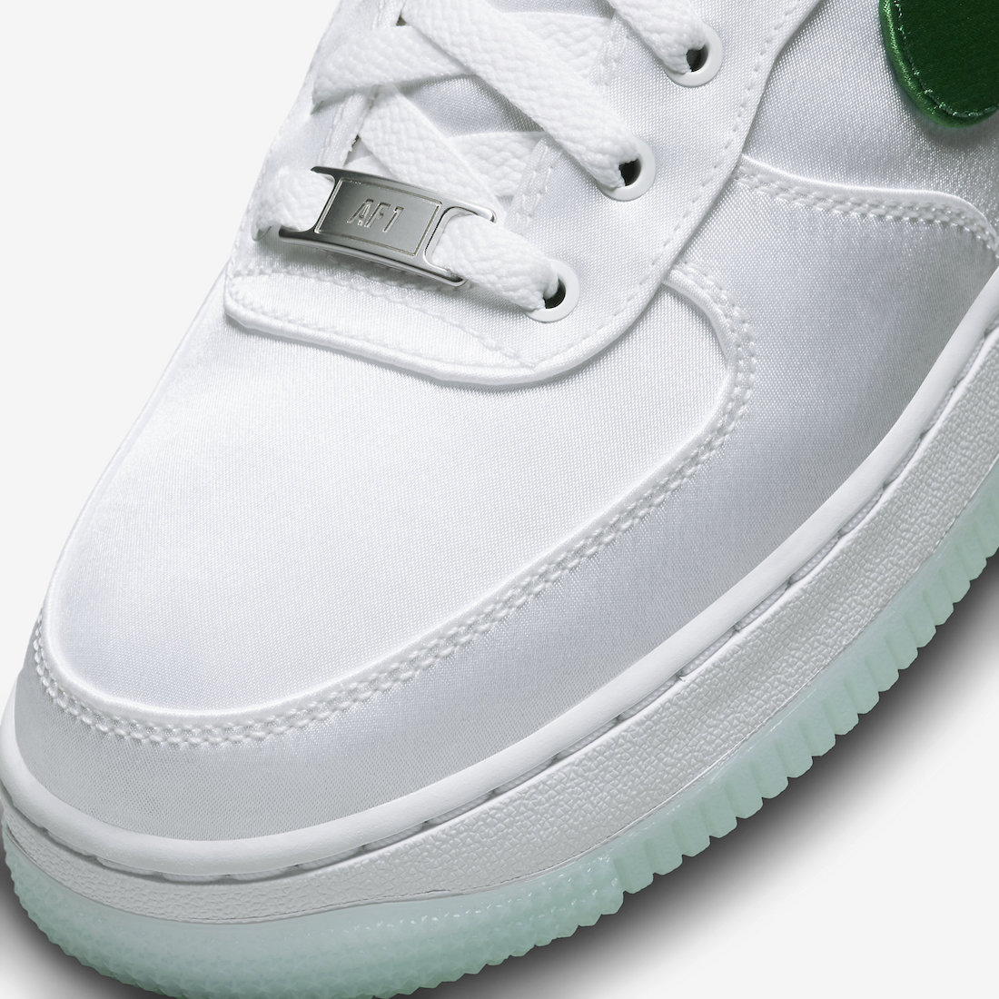 ◆送料無料◆大人気◆Nike Air Force 1 Low "Satin" White/Green◆正規品◆