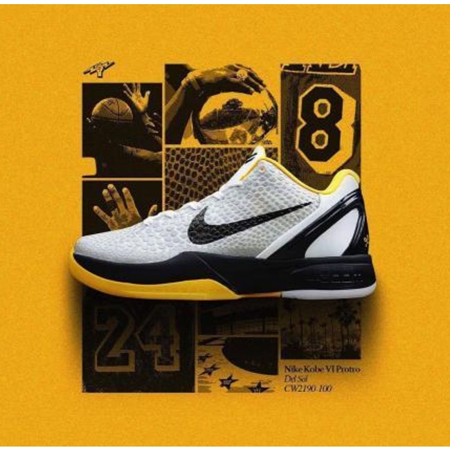 Nike Kobe 6 Protro "Del-Sol" White/Neutral Gray-Del-Sol-Black