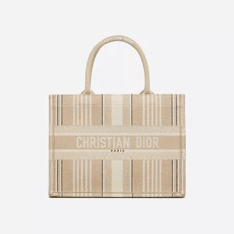 BOOK TOTE スモールバッグ D-Stripes エンブロイダリー 3色