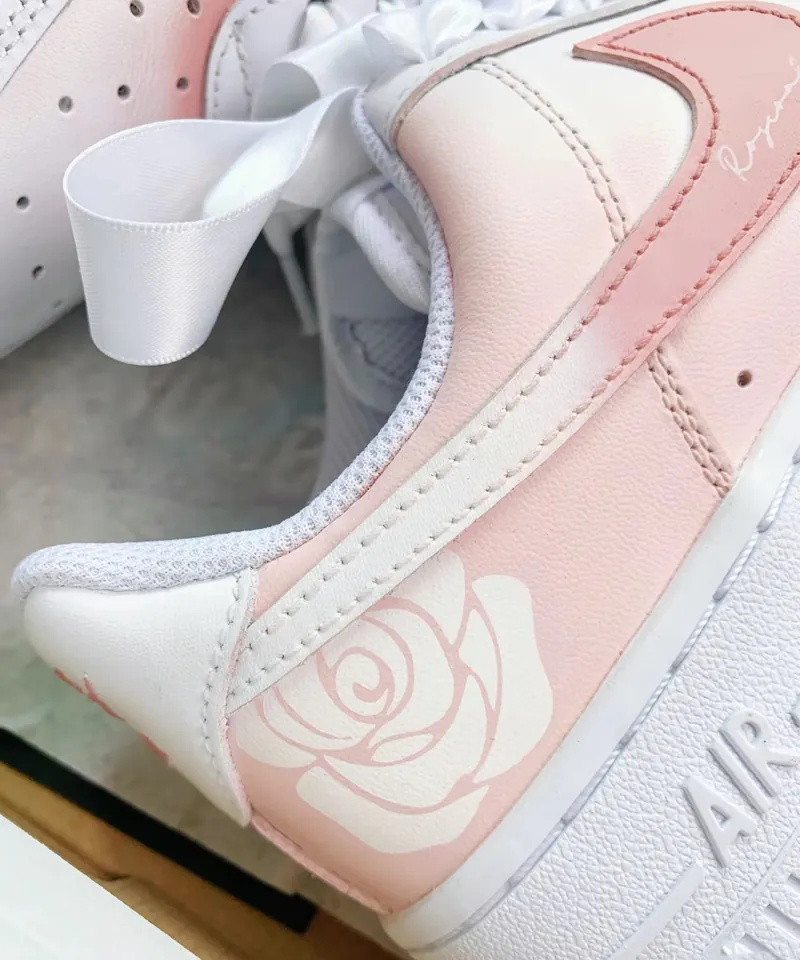 Nike Air Force 1 Low The Name of the Rose Silk Satin Custom
