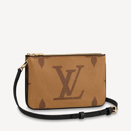 【流行りのミニバック♪大人気】LV ダブルジップポーチ