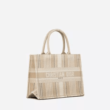 BOOK TOTE スモールバッグ D-Stripes エンブロイダリー 3色