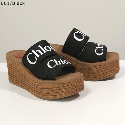Chloe ウェッジミュール サンダル CHC21U44908 WOODY 厚底