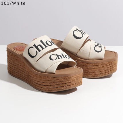 Chloe ウェッジミュール サンダル CHC21U44908 WOODY 厚底