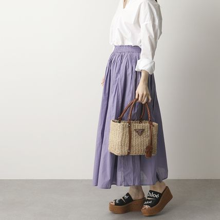 Chloe ウェッジミュール サンダル CHC21U44908 WOODY 厚底