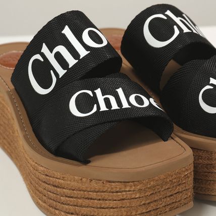 Chloe ウェッジミュール サンダル CHC21U44908 WOODY 厚底