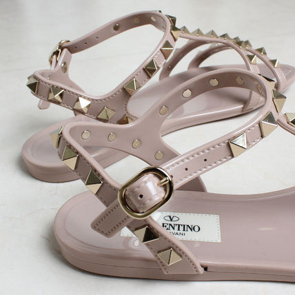 ★VALENTINO ROCKSTUD FLAT RUBBER SANDAL サンダル