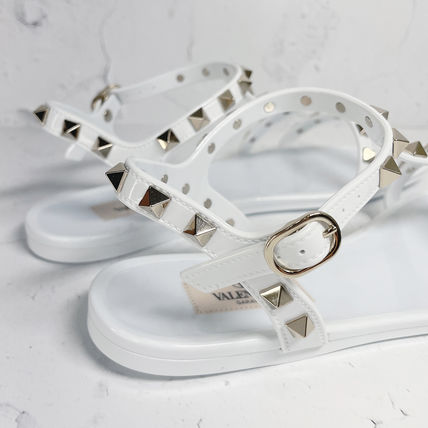 ★VALENTINO ROCKSTUD FLAT RUBBER SANDAL サンダル