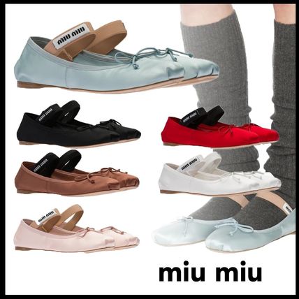 MiuMiu＊Satin ballerinas サテンバレエフラット＊送料込