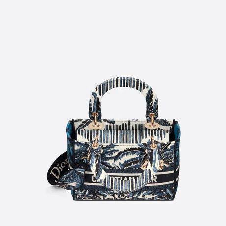 LADY D-LITE ミディアムバッグ Palms エンブロイダリー