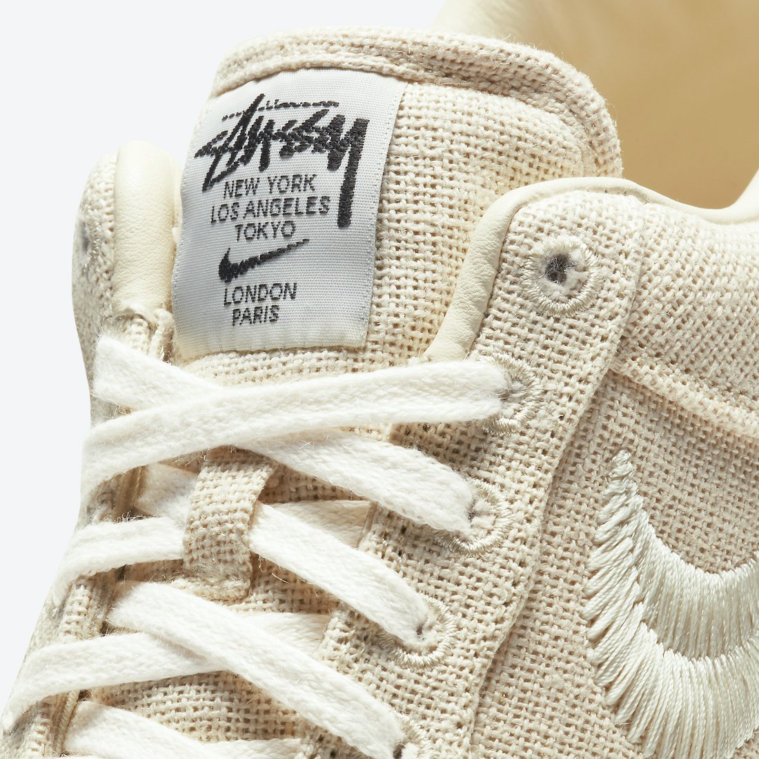 【送料無料】STUSSY X NIKE AIR FORCE 1 LOW FOSSIL STONE【代金引換】