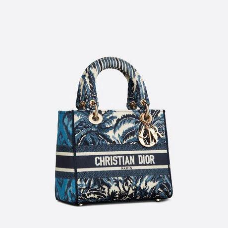 LADY D-LITE ミディアムバッグ Palms エンブロイダリー