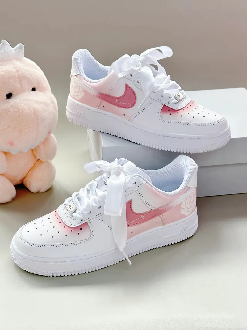 Nike Air Force 1 Low The Name of the Rose Silk Satin Custom