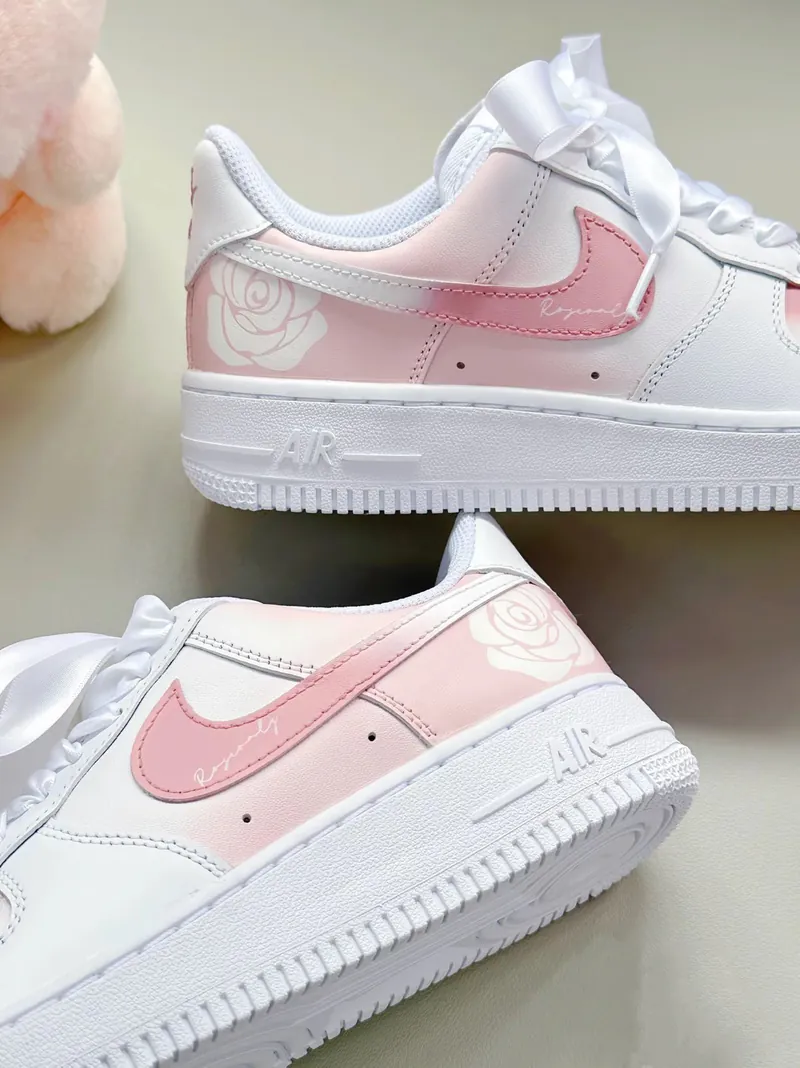 Nike Air Force 1 Low The Name of the Rose Silk Satin Custom