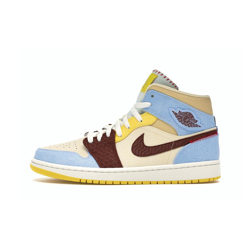 【送料無料】Air Jordan 1 Mid SE Fearless Maison Chateau Rouge【代金引換】