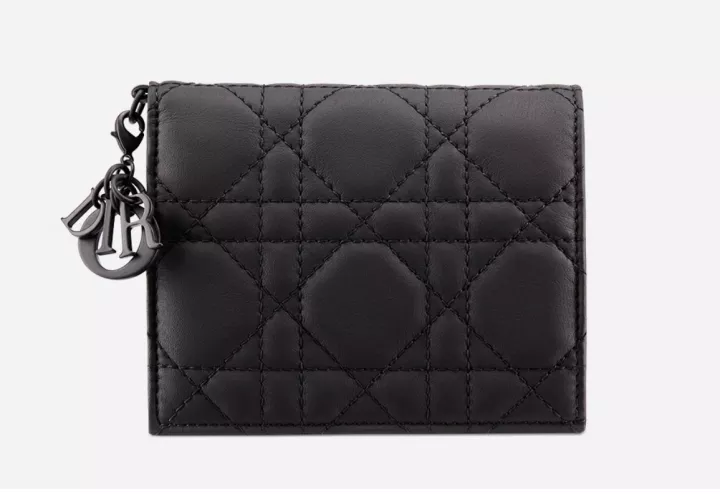 LADY ディオール ミニウォレット カナージュ カーフスキン