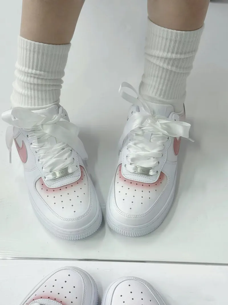 Nike Air Force 1 Low The Name of the Rose Silk Satin Custom
